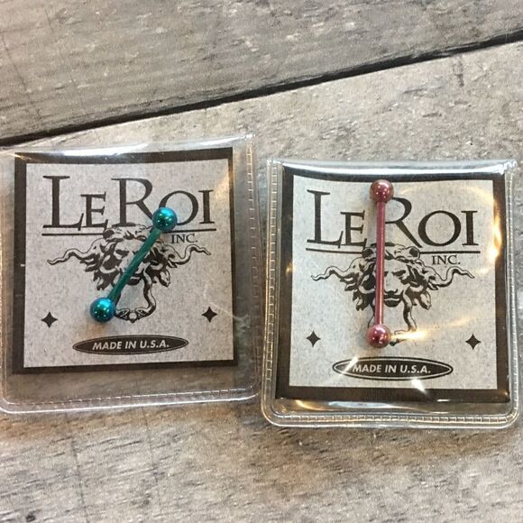 LeRoi titanium tongue rings - Picture 1 of 5